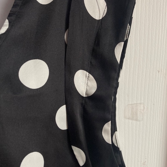 VILA CLOTHES SIZE SMALL POLKA-DOT TOP - Picture 3 of 6